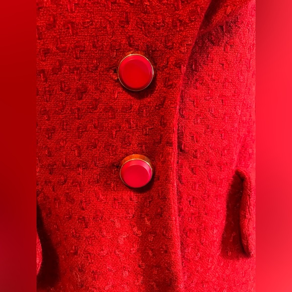 Karl Lagerfeld 1980s Red Jacket - Picture 3 of 13